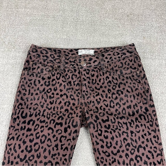 Free People Leopard Print Skinny Jeans - Picture 2 of 12